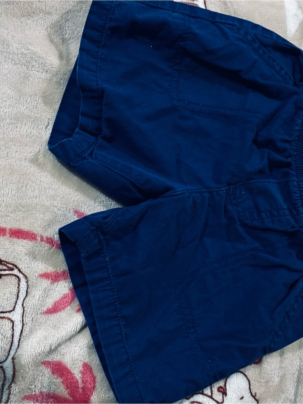 Carter's Navy Blue Elastic Waist Kids Shorts